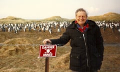Harold Briley, journalist, in the Falklands