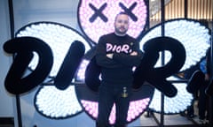 Kim Jones at the Dior pop-up store in Tokyo.