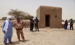 One of the 14 mausoleums that have been restored in Timbuktu, Mali after being destroyed by Islamic extremists 