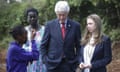 Former US president Bill Clinton and daughter Chelsea Clinton visits Kenya<br>epa04728598 Former US President Bill Clinton (2-R) and his daughter Chelsea Clinton (R) are guided as they visit a herb garden at Farasi Lane primary school in Nairobi, Kenya, 01 May 2015. Former US president Bill Clinton and his daughter Chelsea Clinton are on an African tour to visit several sites of Clinton Foundation projects in Tanzania, Kenya and Liberia concluding with the Clinton Global Initiative Middle East &amp; Africa Meeting (CGI MEA) in Morocco. EPA/DAI KUROKAWA