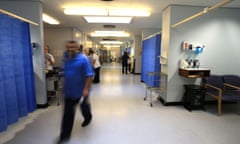 A hospital ward in England