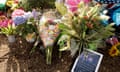 Flowers are left for the two journalists that were killed in Virginia