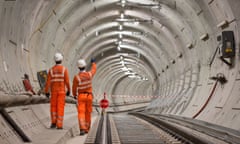 Crossrail costs<br>Embargoed to 0600 Friday May 03 File photo dated 26/10/18 of Crossrail engineers inspecting completed tracks. The public spending watchdog said that unnecessary cost has been created because of how the Crossrail project has been managed. PRESS ASSOCIATION Photo. Issue date: Friday May 3, 2019. A report by the National Audit Office (NAO) highlighted several factors which contributed to the spiralling budget of the delayed scheme to build a new east-west railway in London. See PA story TRANSPORT Crossrail. Photo credit should read: Dominic Lipinski/PA Wire