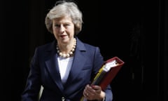 Theresa May with file