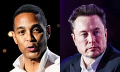a side-by-side image of Don Lemon and Elon Musk