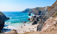 Kynance Cove, the Lizard peninsula, Cornwall.