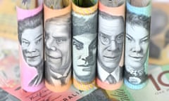 Stock photograph of Australian dollars