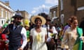 Celebrations to mark the 75th anniversary of the arrival of the HMT Empire Windrush, in London<br>People wear costumes as part of a procession to mark the 75th anniversary of the arrival of HMT Empire Windrush, in Brixton, London, Britain June 22, 2023. REUTERS/Susannah Ireland TPX IMAGES OF THE DAY