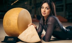 Italian gymnast Giorgia Villa poses with her beloved Parmesan
