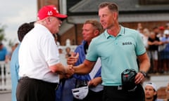 Henrik Stenson and Donald Trump