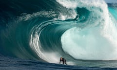 Surfer off west coast of Australia