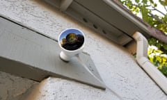 An outdoor surveillance camera