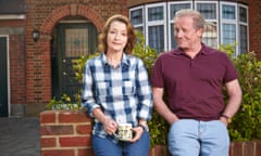 Deep rivers … Lesley Manville as Cathy and Peter Mullan as Michael in Mum, by Stefan Golaszewski.