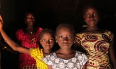 A woman and her daughters in the village of Cambadju in Bafata region, Guinea-Bissau, which has been on the UN’s list of least developed countries since 1981