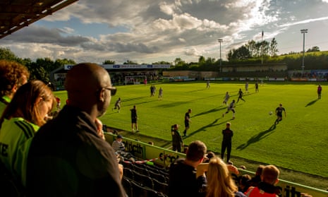 Forest Green Rovers unveil climate emergency warnings on advertising boards – video