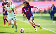 Barcelona v Chelsea in the Women's Champions League.