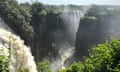 The the Zambezi river at Victoria Falls is surrounded by rainforest, where an Australian tourist went missing on Friday.