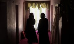 Girls in a secret school at an undisclosed location in Afghanistan. Hundreds of thousands of girls and young women are living in fear and repression since the Taliban takeover.