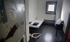 FILE - This Jan. 28, 2016 file photo shows a solitary confinement cell called "the bing," at New York's Rikers Island jail. New York Gov. Andrew Cuomo has signed legislation to end long-term solitary confinement in state prisons and jails. (AP Photo/Bebeto Matthews, File)