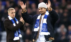 Dele Alli (right) and Donny van de Beek are introduced at Goodison Park during Everton’s win against Brentford in the FA Cup.