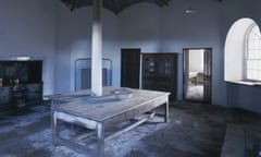 Florence Court<br>A pillar supports the unusual ceiling in the kitchen of Florence Court, County Fermanagh, 1990s. (Photo by Christopher Simon Sykes/Hulton Archive/Getty Images)