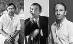 True creative collaborators … Jasper Johns, Cy Twombly and Robert Rauschenberg. 