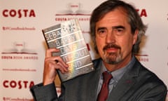 Sebastian Barry with his book Days Without End.