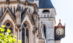 Exterior of the Royal Courts of Justice, London.