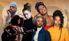 (l-r): Kiddy Smile, Yola, Nilüfer Yanya, Koffee, Jayda G and Moor Mother.