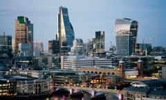 The City of London and the River Thames.