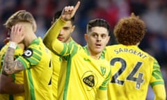 Norwich City's Milot Rashica celebrates his goal against Charlton