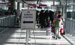 border control at London’s Heathrow.