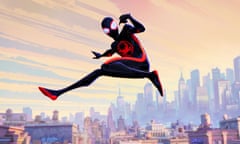 Miles Morales as Spider-Man (Shameik Moore) in Spider-Man: Across the Spider-Verse.