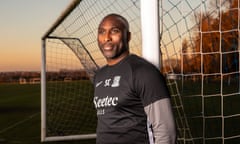 Sol Campbell, pictured at Southend’s training ground, says: ‘Yes, I have faults. No one’s perfect.’