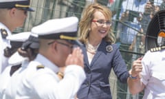 Gabrielle Giffords at the commissioning of the US warship named after her.