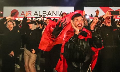 'A beautiful thing': Albania fans celebrate qualification for Euro 2024 – video