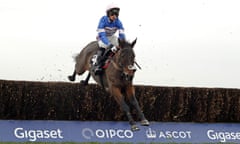 Harry Cobden steers Dolos to victory in the opening race at Ascot on Friday.