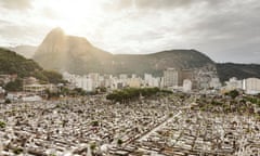 Panoramic shot of the St John the Baptist cemetery, in the Rio neighbourhood of Botafogo. Brazil