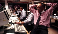 Charles Wilson, editor of the Times, in the newsroom at Wapping, London, in 1987. 