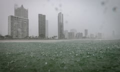 Storms hit the Gold Coast during a previous La Niña. Australia has been placed on La Niña watch by the Bureau of Meteorology