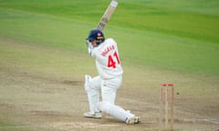 Glamorgan's Colin Ingram hits out against Yorkshire.