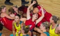 England's netball team beat Australia in the final seconds of the Commonwealth Games gold medal match&nbsp;