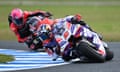 Johann Zarco takes a corner at the Australian Grand Prix