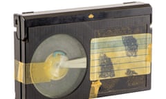 A Sony Betamax video cassette tape