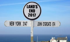 Lands End Signpost, Lands End, Cornwall, England, Great Britain<br>Land’s End Wegweiser, Land’s End, Cornwall, England, Großbritannien