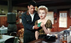 Don Murray and Marilyn Monroe in the 1956 film Bus Stop. He plays a naive cowboy who falls for her saloon bar singer.