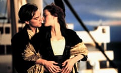 Leonardo DiCaprio and Kate Winslet in Titanic.