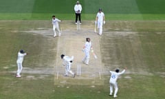 Kuldeep Yadav and his India teammates celebrate as Ollie Pope despairs after the England batsman was stumped with the tourists coasting on 100 for one.