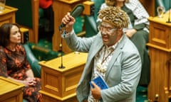 Te Pati Maori co-leader Rawiri Waiti during the swearing-in ceremony at Parliament in Wellington, New Zealand on Tuesday.