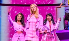 Class … Charlie Burn, Elèna Gyasi, Georgina Castle, Grace Mouat and Elena Skye in Mean Girls.